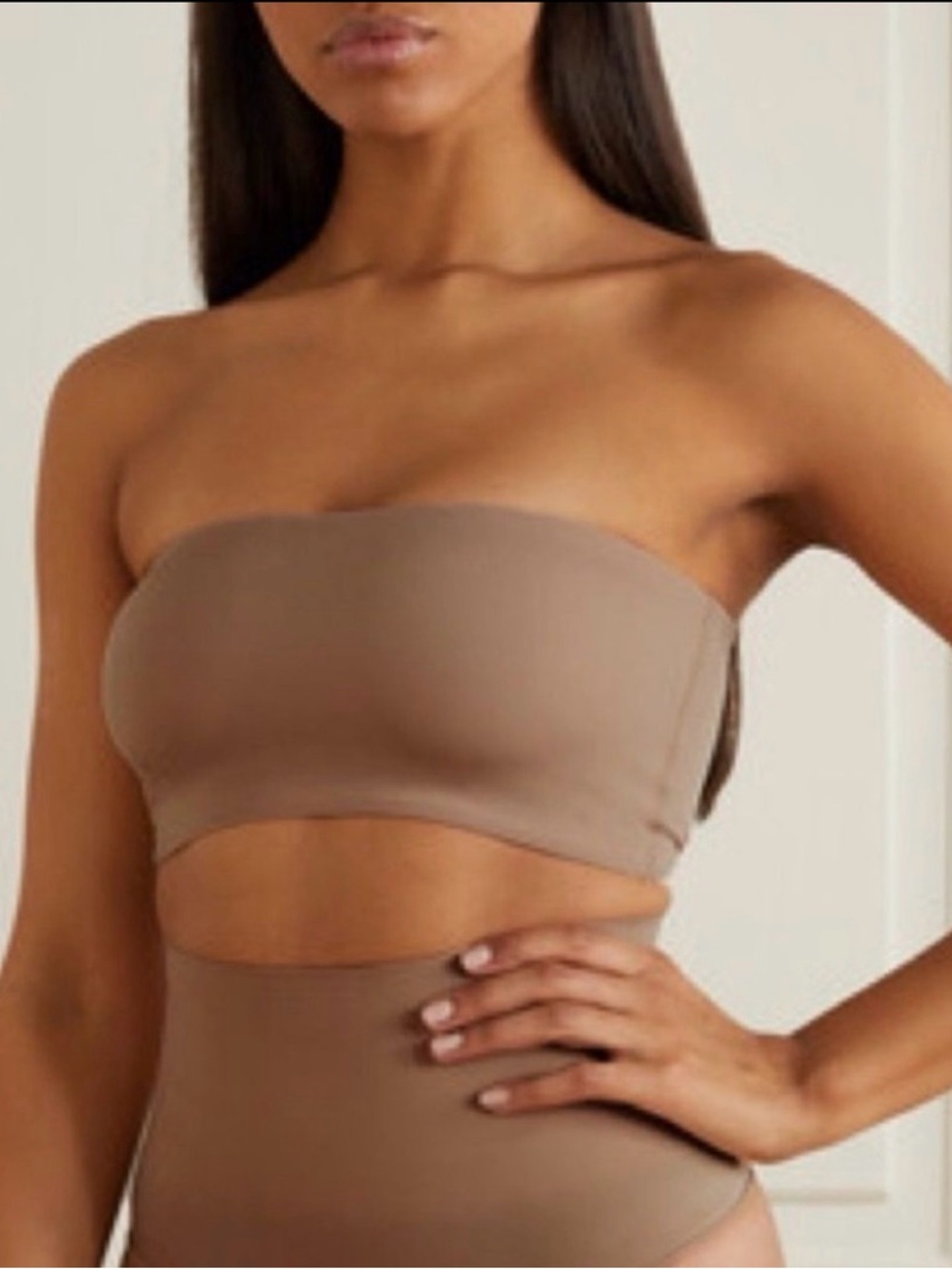 SKIMS Fits Everybody Bandeau Bra Tube Top Oxide 2X NWT Seamless Stretch